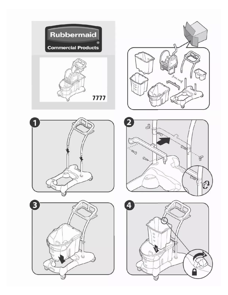 Page n°1 - Manuel utilisateur Rubbermaid WaveBrake 7777