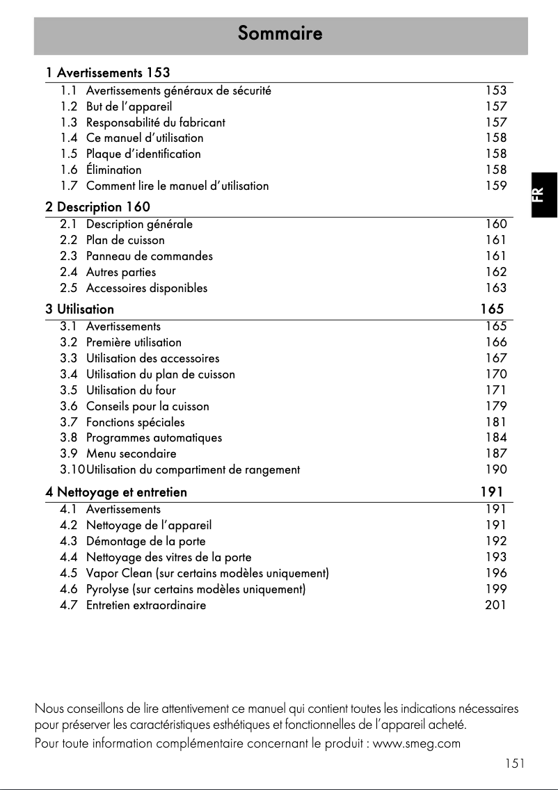 Image de la première page du manuel de l'appareil CPF9GPBL
