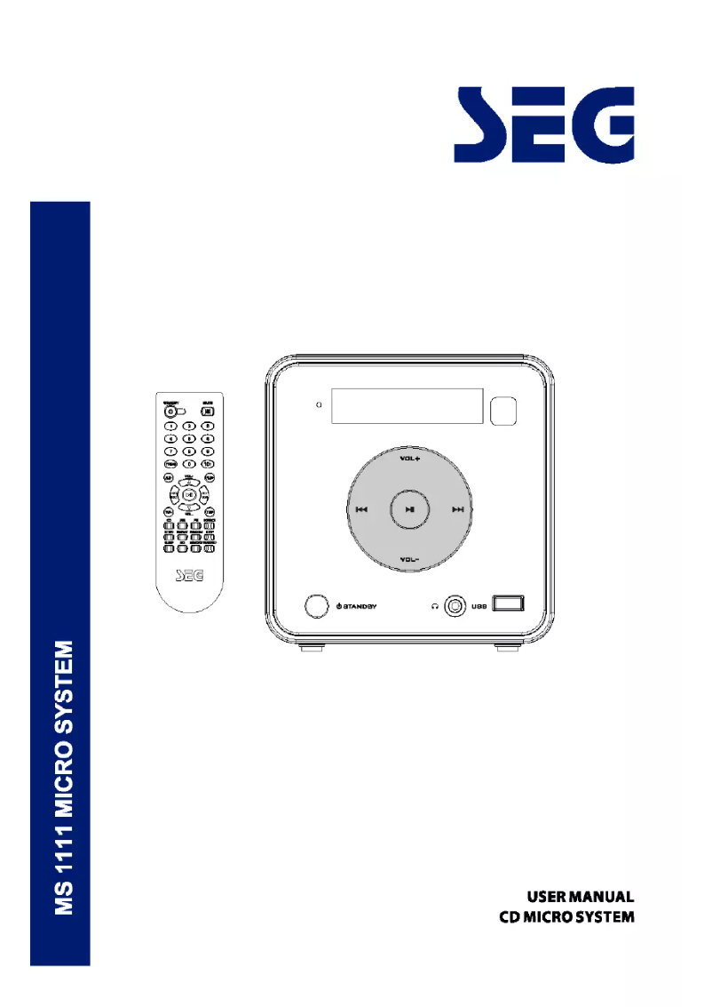 Image de la première page du manuel de l'appareil MS 1111