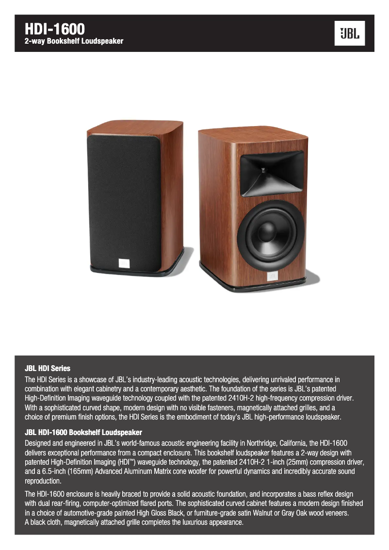 Image de la première page du manuel de l'appareil HDI-1600