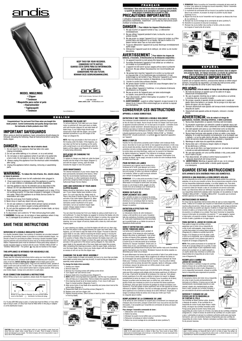 Image de la première page du manuel de l'appareil MBG-2