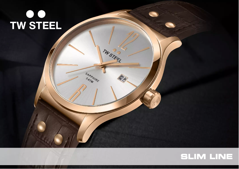Page n°1 - Manuel utilisateur TW Steel Slim Line TW1300