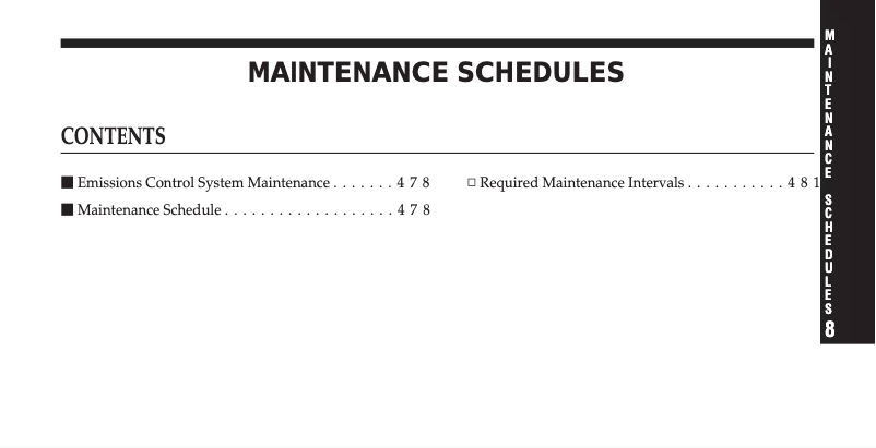 Page 1 of the manual Use and Maintenance Manual Dodge Journey (2009)