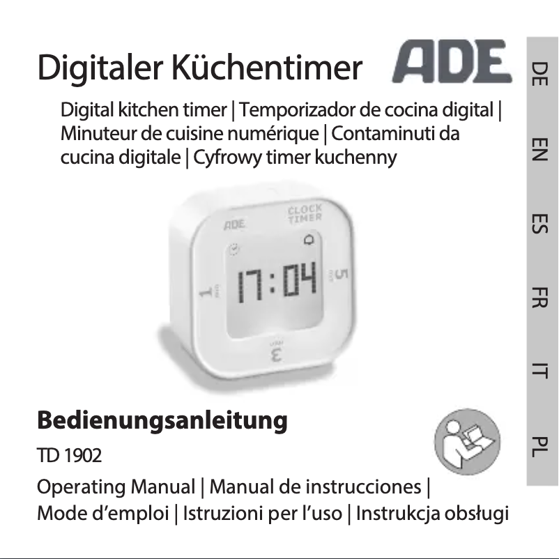 Page 1 de la notice Manuel utilisateur ADE TD 1902