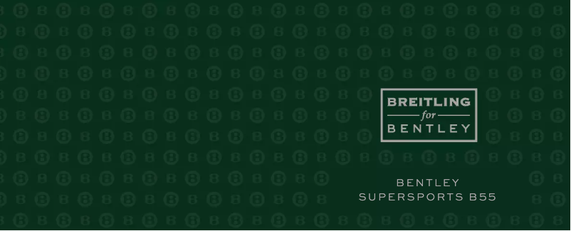 Página 1 del manual Manual de usuario Breitling For Bentley Supersports B55