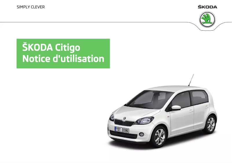 Image de la première page du manuel de l'appareil Citigo (2014)