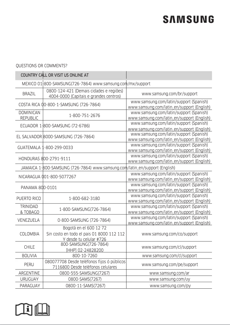 Page 1 de la notice Manuel utilisateur Samsung AR18KVSPDGM