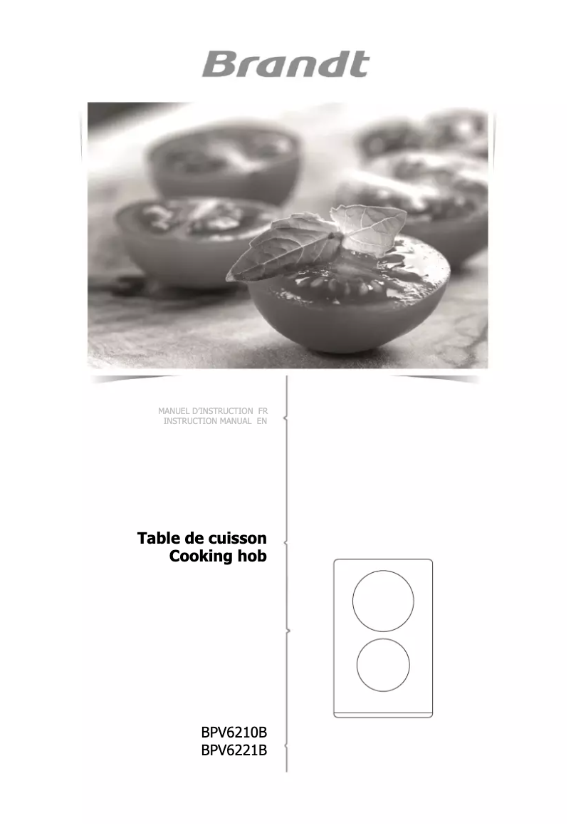 Page 1 de la notice Manuel utilisateur Brandt BPV6221B