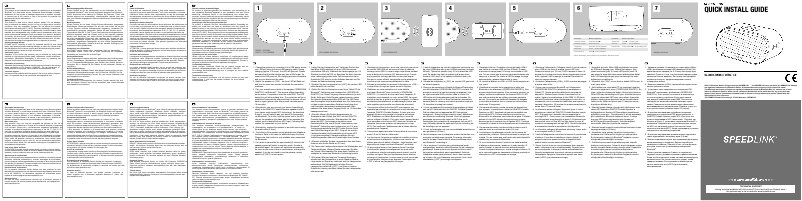 Page 1 de la notice Manuel utilisateur Speed-Link Gantry SL-8907-RRBK