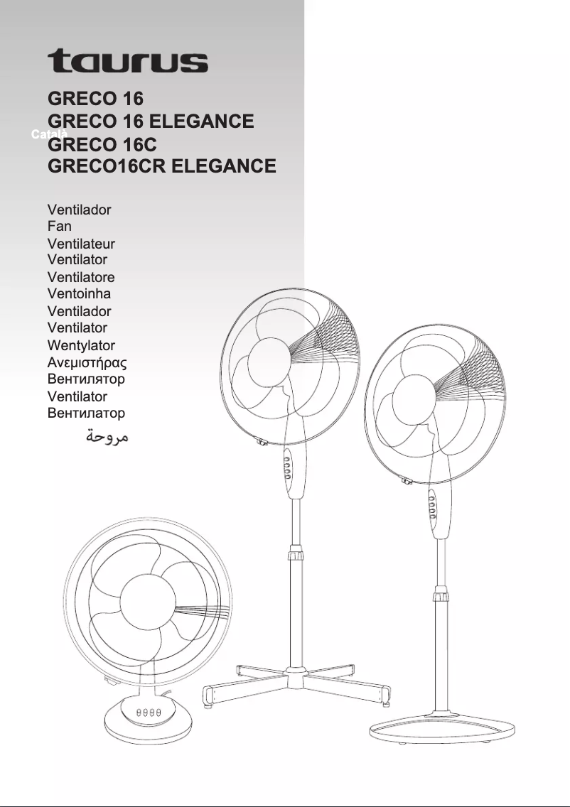 Page n°1 - Manuel utilisateur Taurus Greco 16CR Elegance