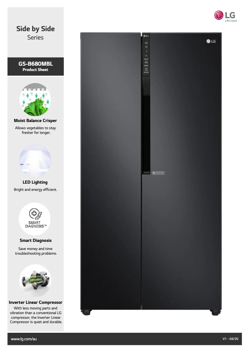 Image de la première page du manuel de l'appareil GS-B680MBL