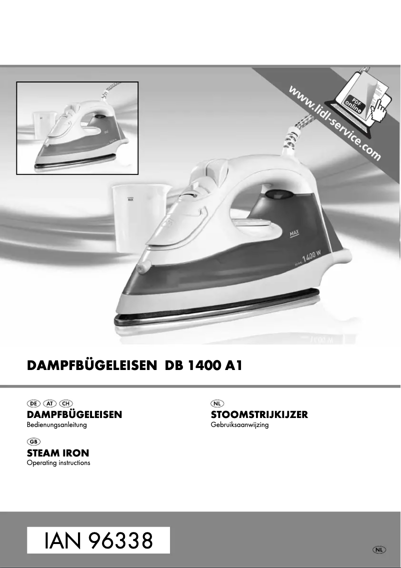 Image de la première page du manuel de l'appareil DB 1400 A1