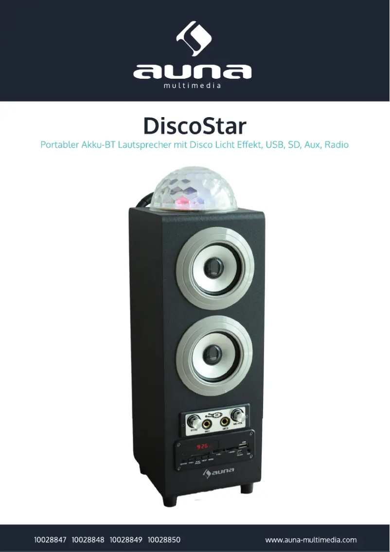 Page 1 de la notice Manuel utilisateur Auna VCP-191