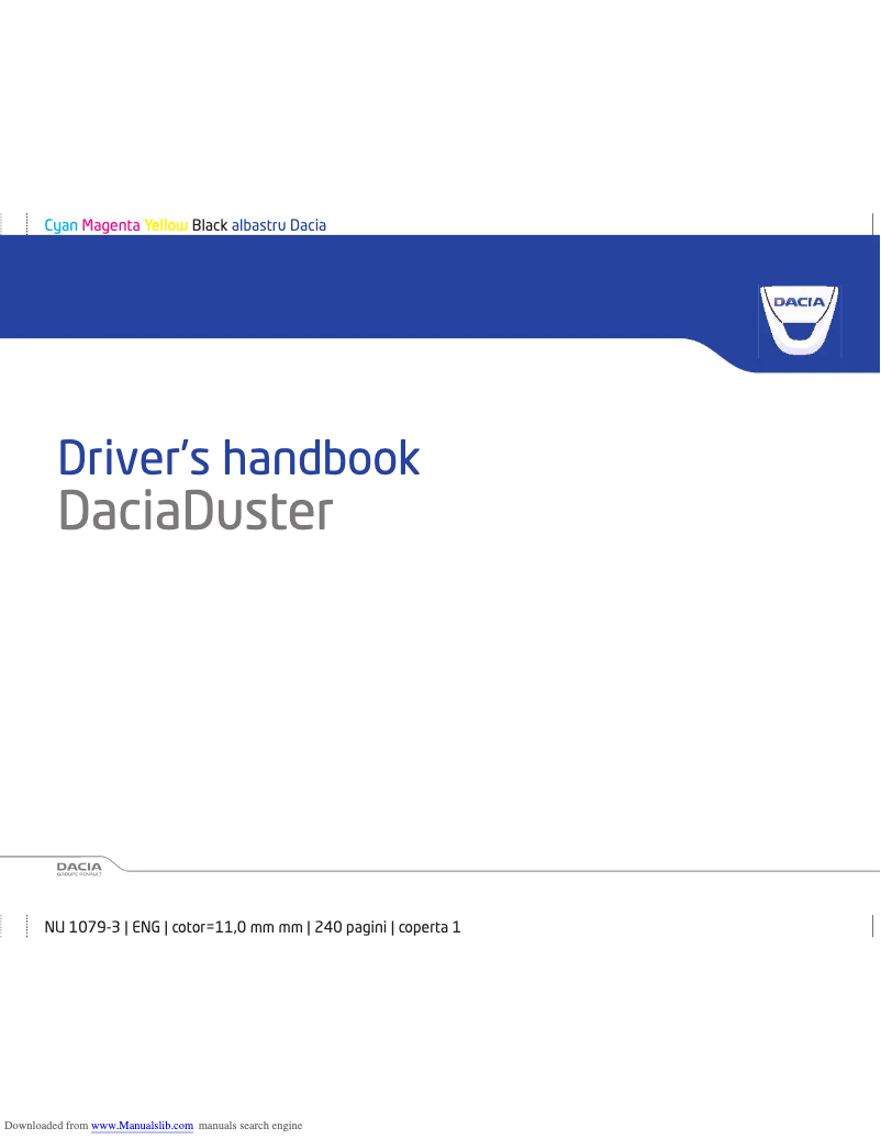 Página 1 del manual Manual de usuario Dacia Duster (2013)