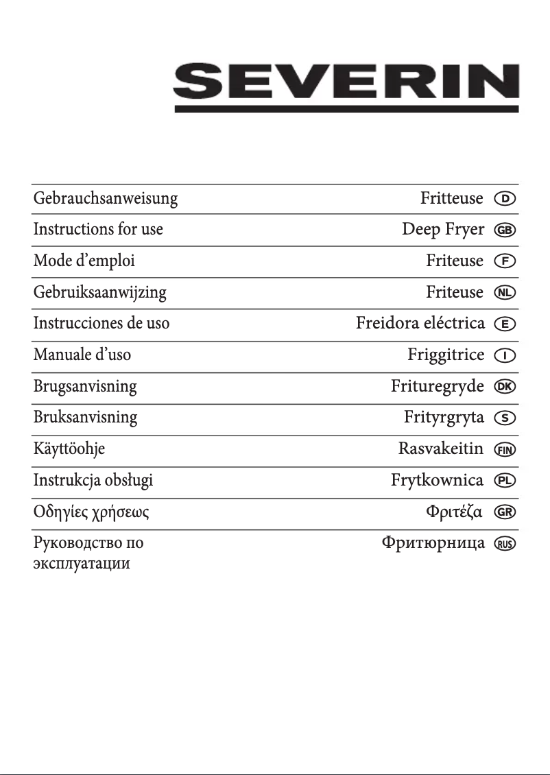 Page 1 de la notice Manuel utilisateur Severin FR 2404