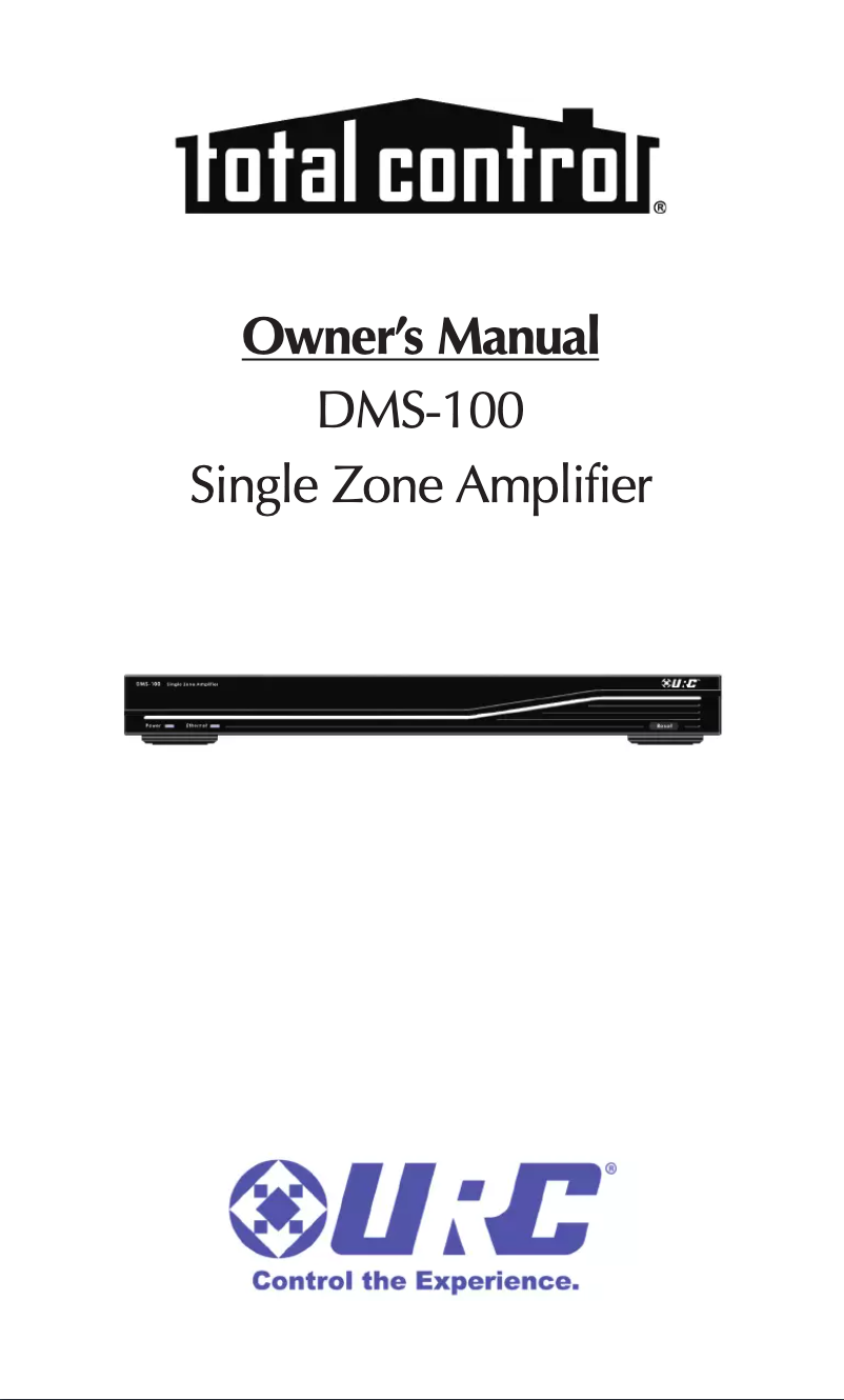 Image de la première page du manuel de l'appareil DMS-100