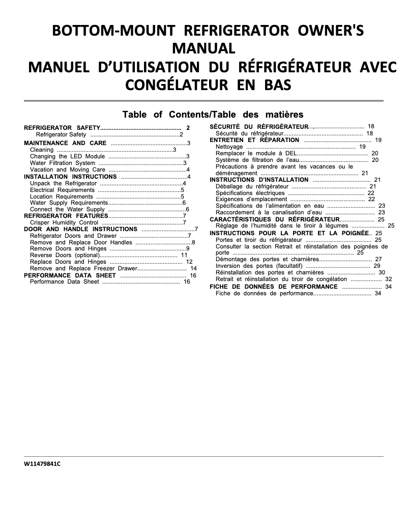 Page n°1 - Guide d'installation Maytag MFF2258FE