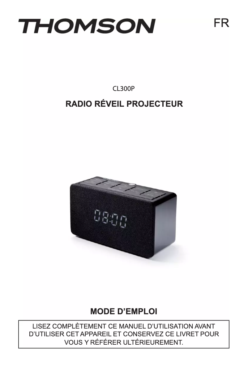 Image de la première page du manuel de l'appareil CL301P