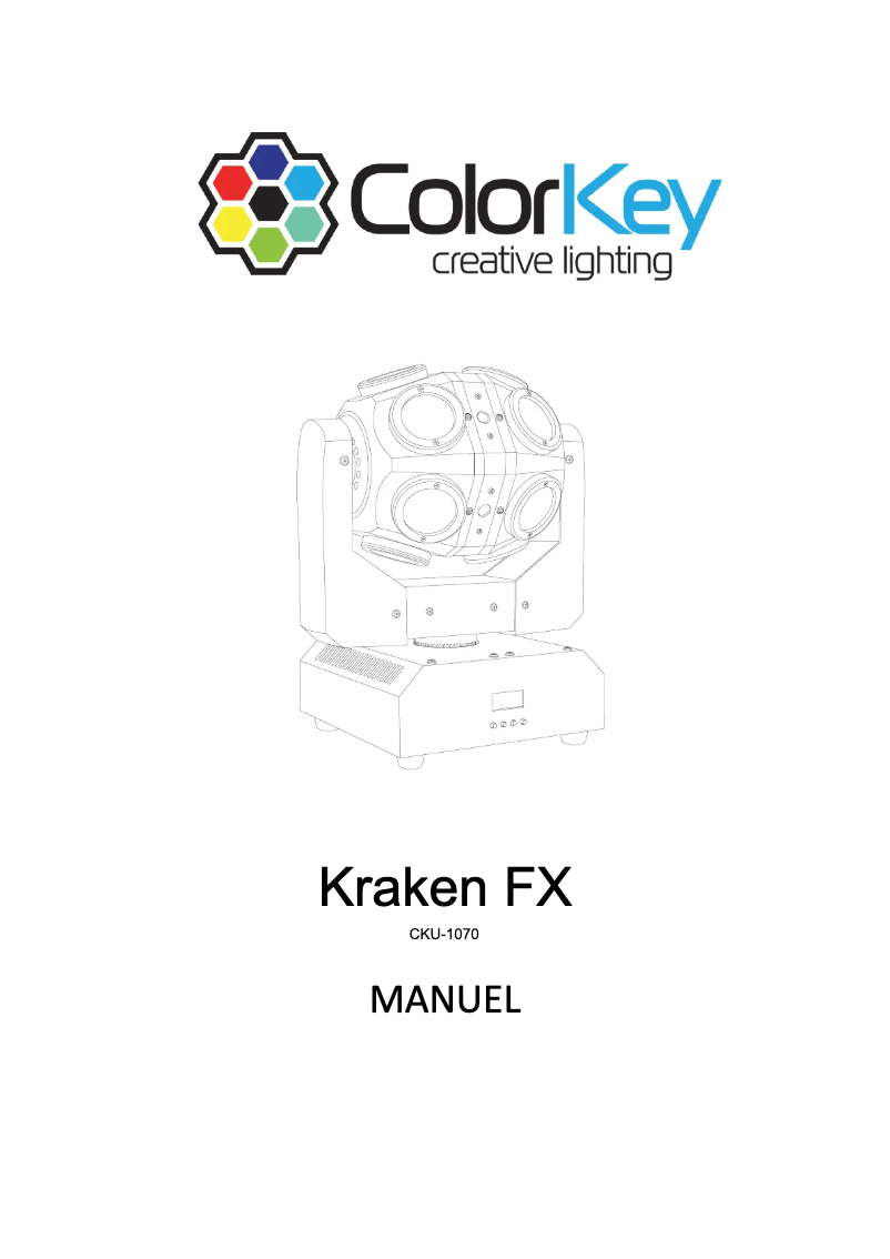 Page n°1 - Manuel utilisateur ColorKey Kraken FX
