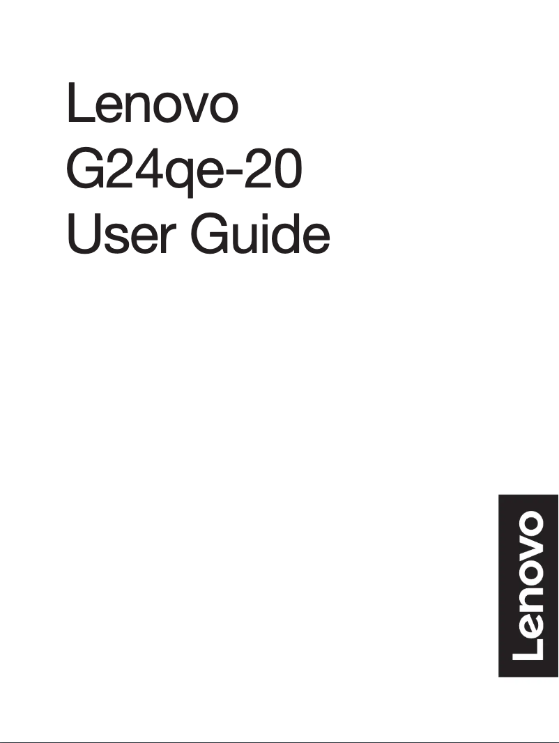 Page n°1 - Manuel utilisateur Lenovo G24qe-20