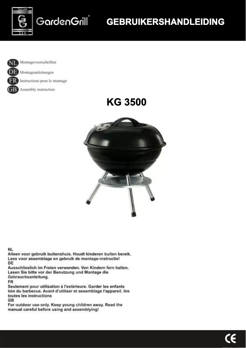 Image de la première page du manuel de l'appareil KG 3500