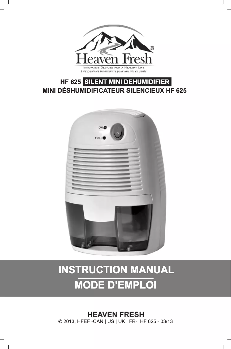 Page n°1 - Manuel utilisateur Heaven Fresh HF 625