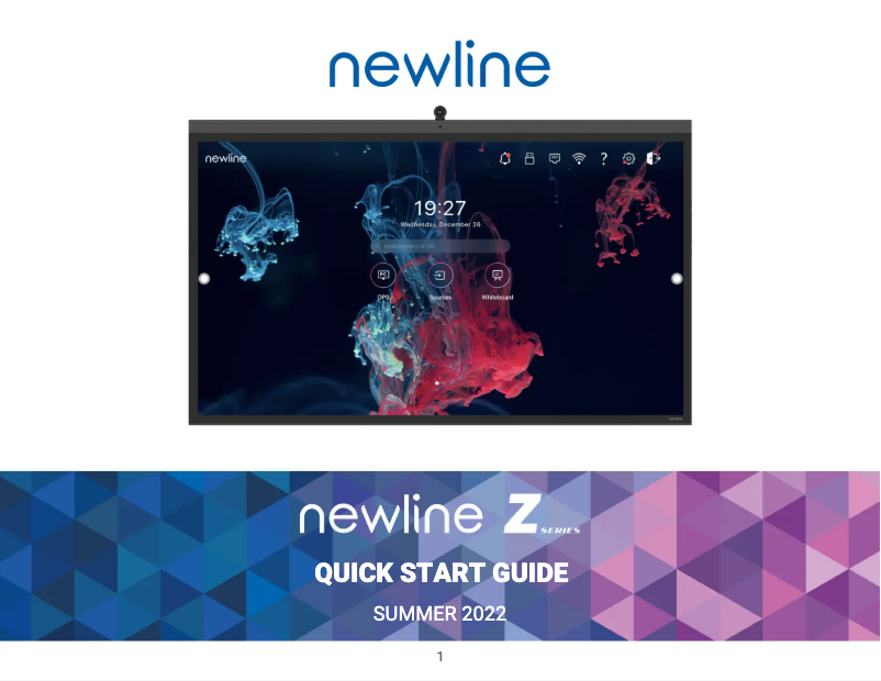 Page n°1 - Mode d'emploi Newline TT-6522Z