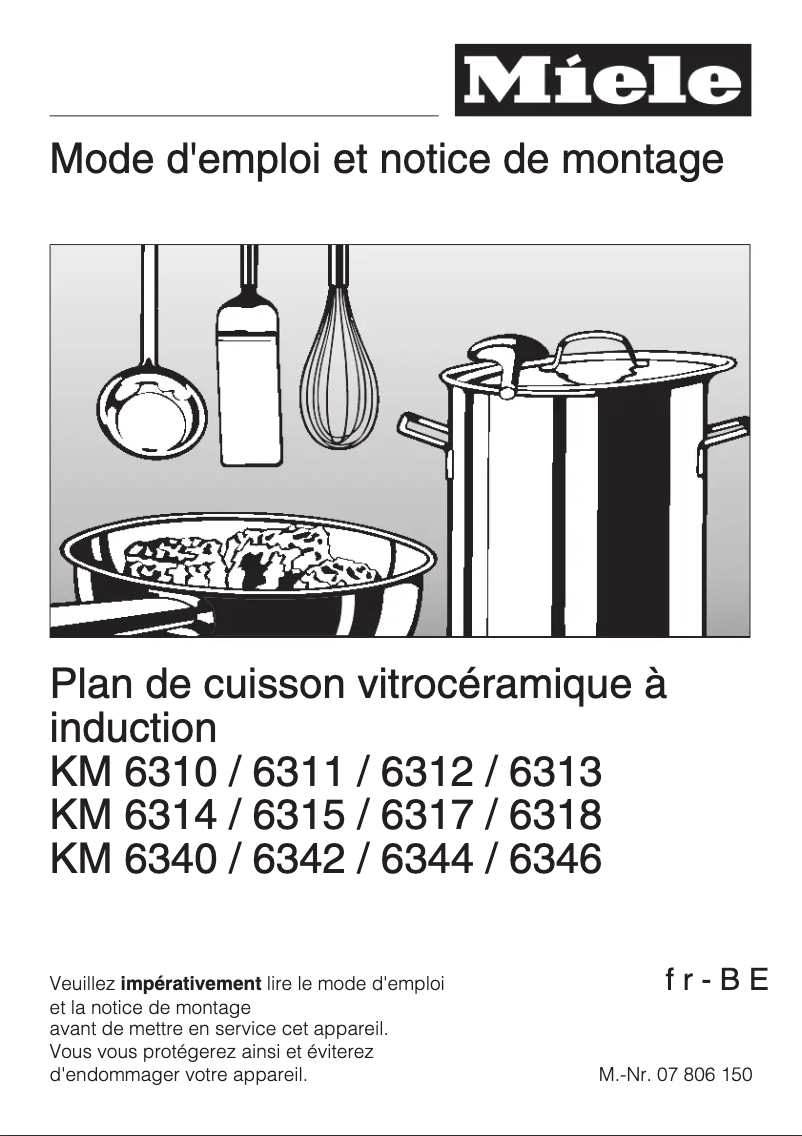 Image de la première page du manuel de l'appareil KM 6314