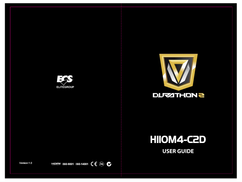 Page 1 de la notice Manuel utilisateur ECS H110M4-C2D