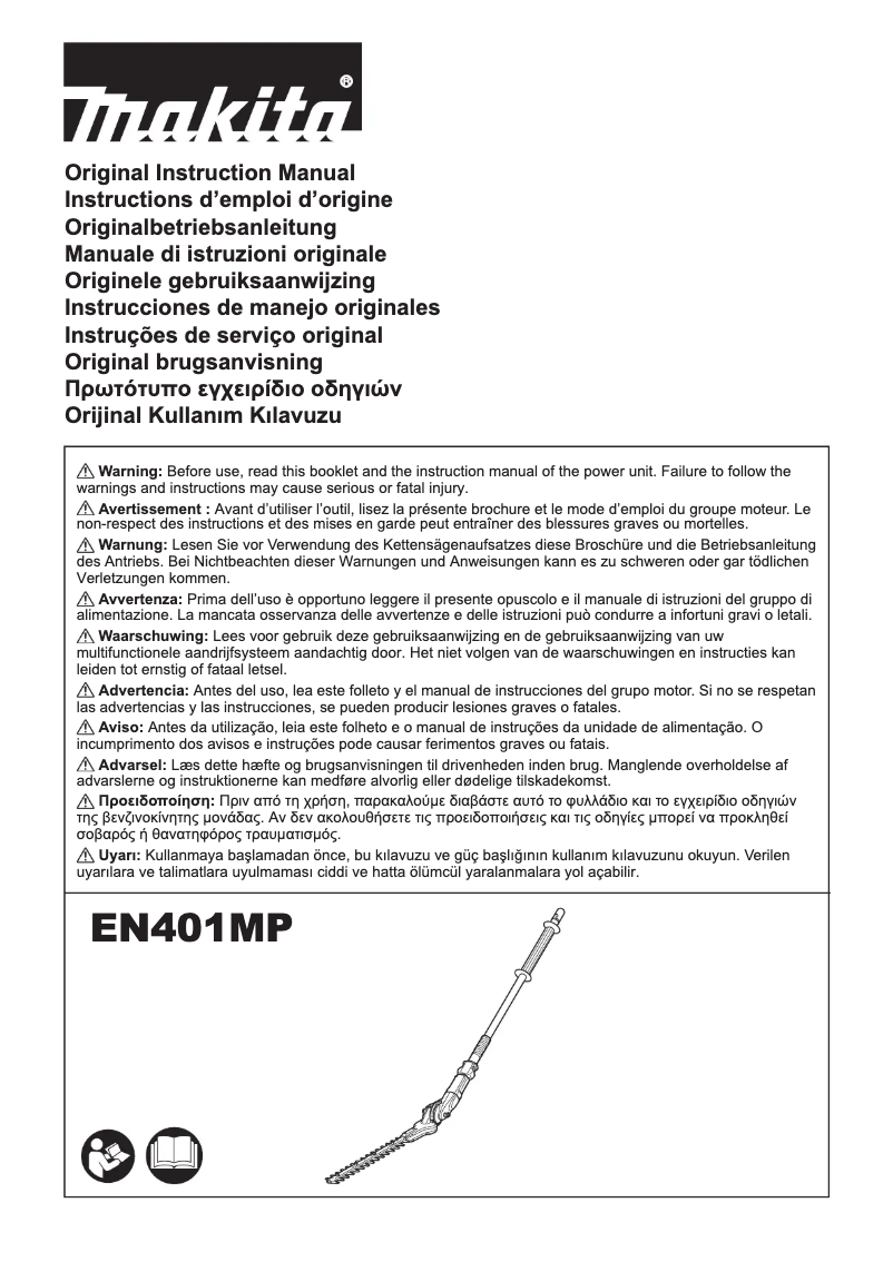 Page 1 de la notice Manuel utilisateur Makita 196256-2