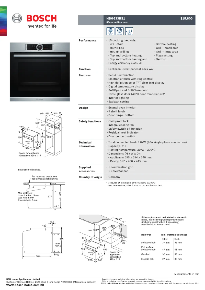 Image de la première page du manuel de l'appareil HBG633BS1