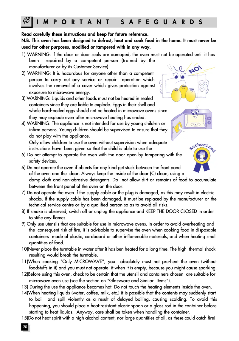 Page n°1 - Manuel utilisateur DeLonghi MW 380 W