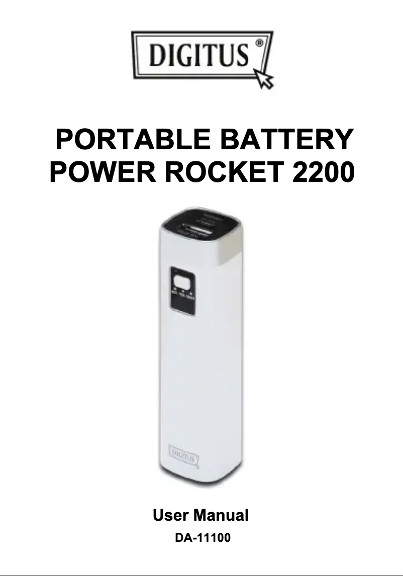 Image de la première page du manuel de l'appareil PowerRocket 2200