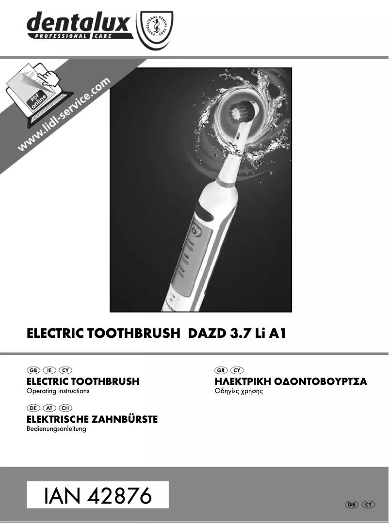 Page 1 de la notice Manuel utilisateur Dentalux DAZD 3.7 Li A1