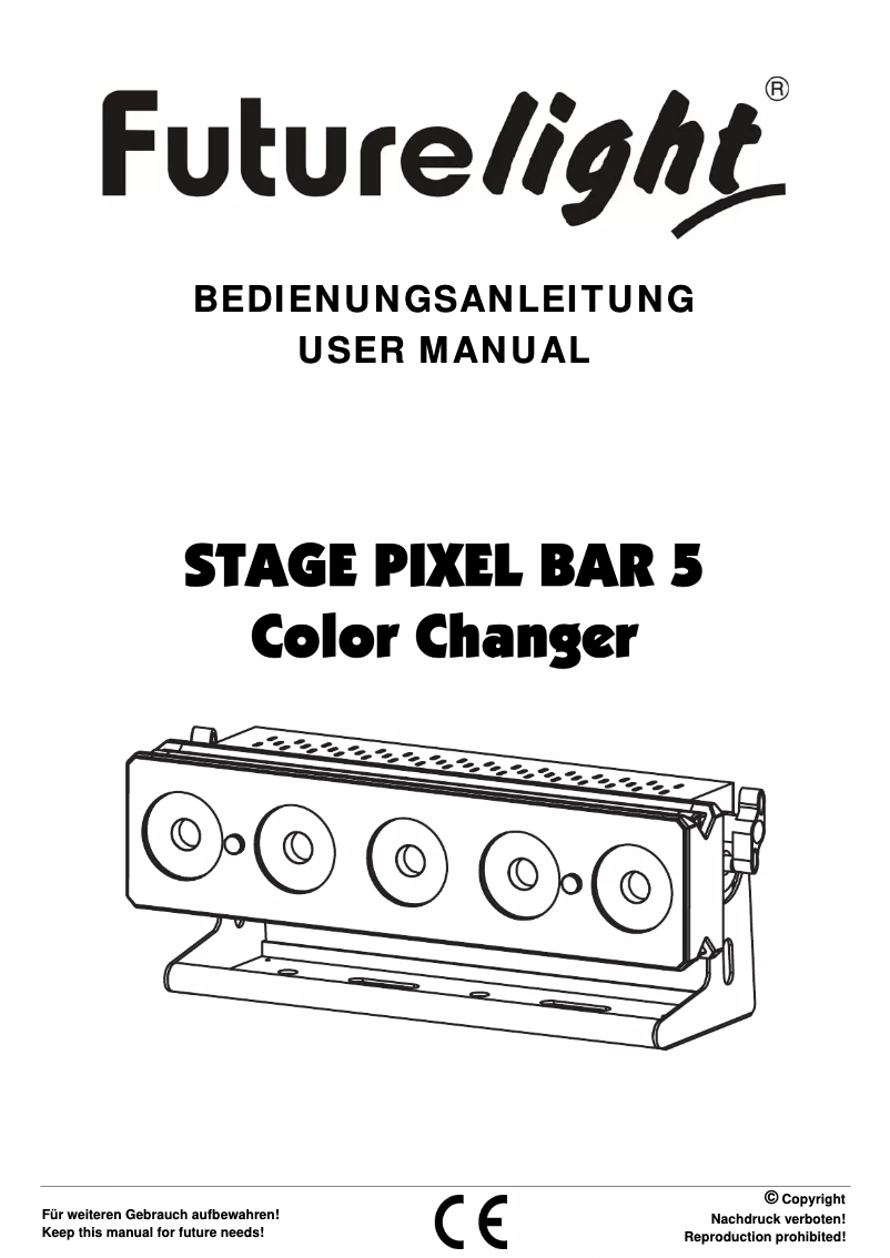 Page 1 de la notice Manuel utilisateur Futurelight Stage Pixel Bar 5