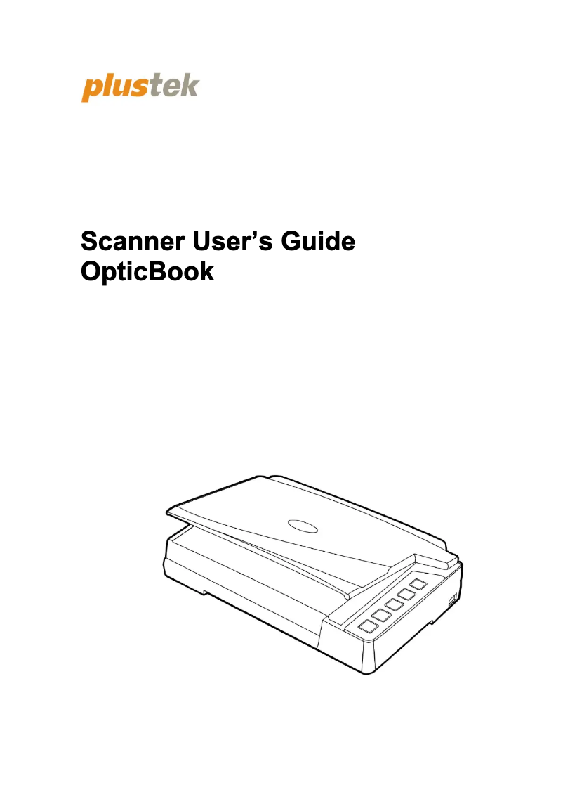 Page n°1 - Manuel utilisateur Plustek OpticBook A300 Plus