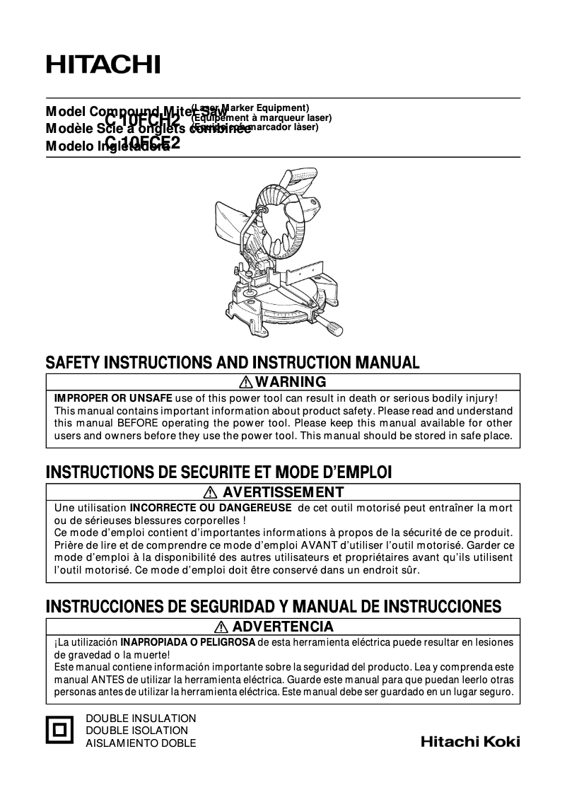 Image de la première page du manuel de l'appareil C 10FCH2