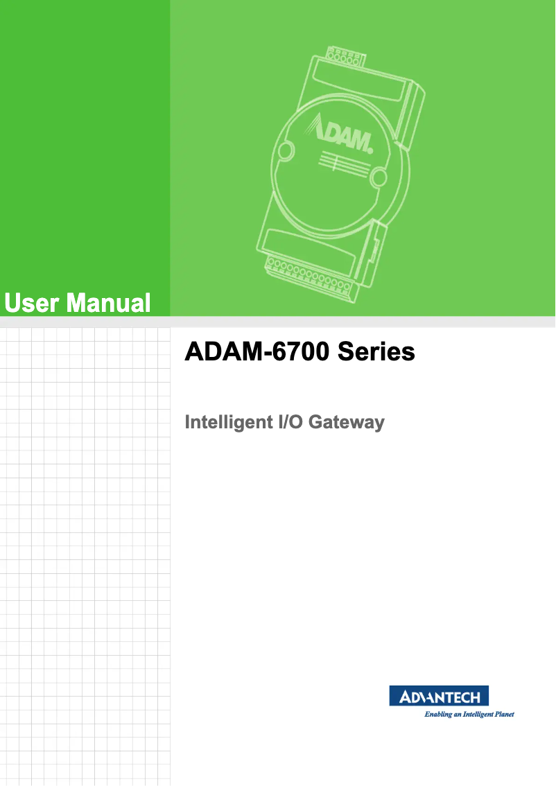Image de la première page du manuel de l'appareil ADAM-6717-A