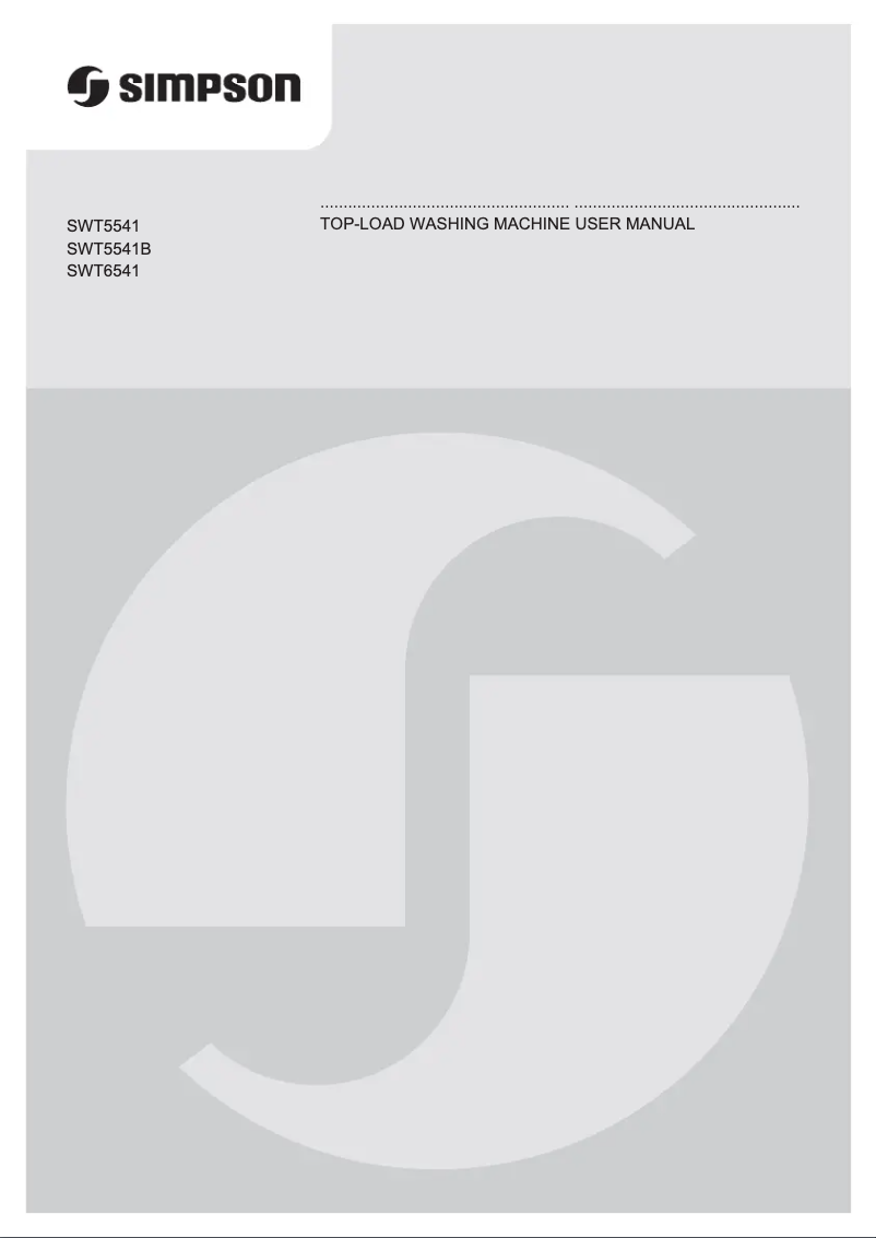 Page n°1 - Manuel utilisateur Simpson SWT6541