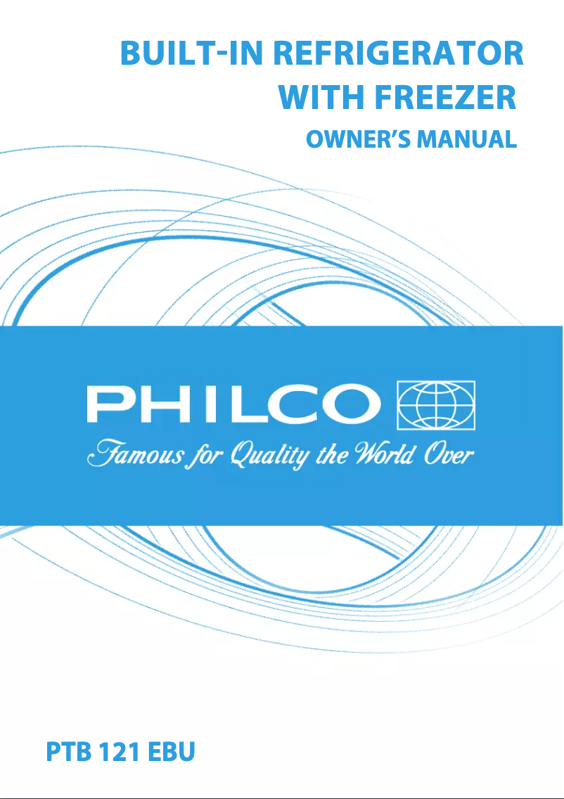 Page 1 de la notice Manuel utilisateur Philco PTB 121 EBU