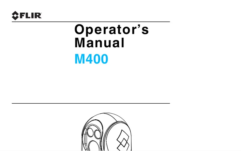 Page 1 de la notice Manuel utilisateur FLIR M400XR