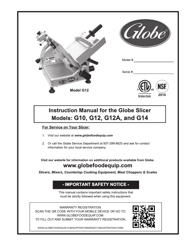 Image de la première page du manuel de l'appareil G14