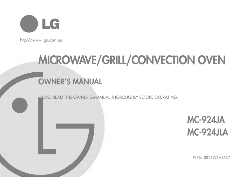 Página 1 del manual Manual de usuario LG MC-924JA