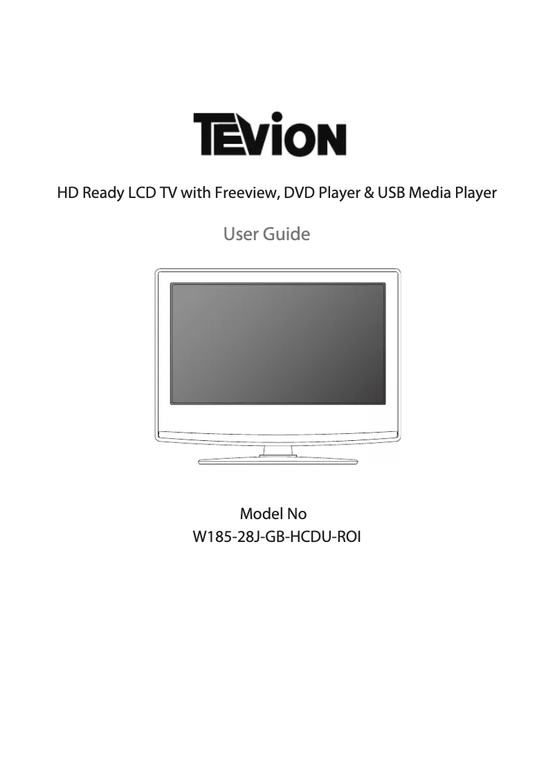 Image de la première page du manuel de l'appareil W185-28J-GB-HCDU-ROI