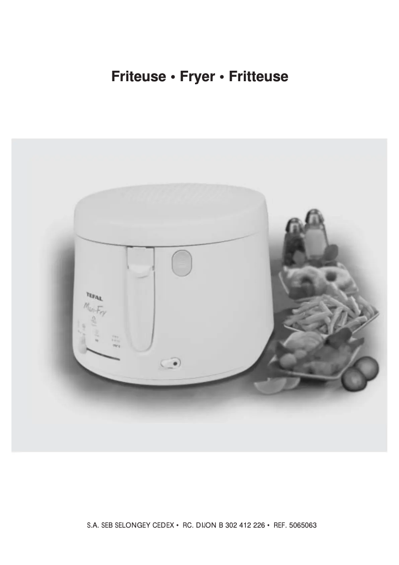 Page n°1 - Manuel utilisateur Tefal FF1004 MaxiFry