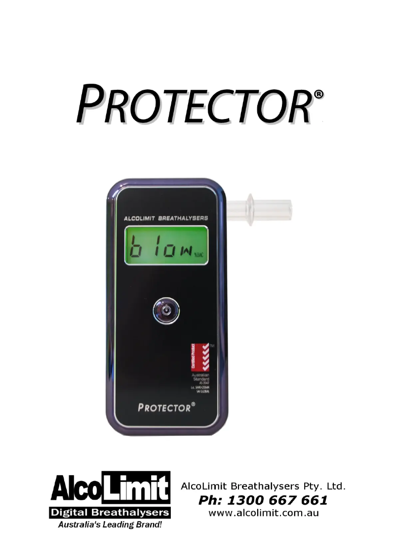 Imagen de la primera página del manual del dispositivo Protector