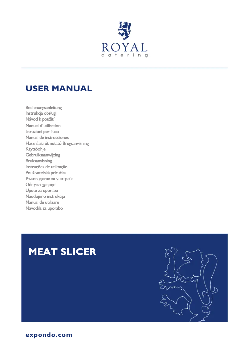 Page n°1 - Manuel utilisateur Royal Catering RCMS-215/12