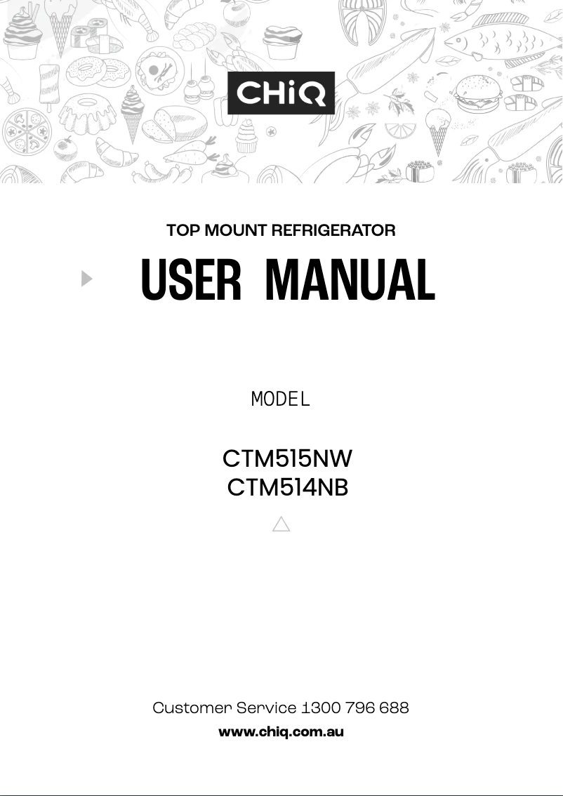 Image de la première page du manuel de l'appareil CTM514NB