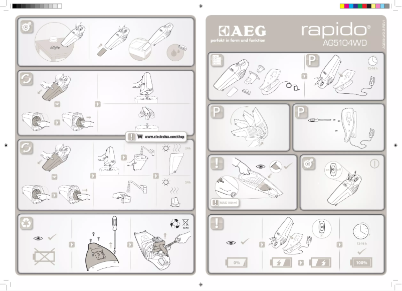 Page 1 de la notice Manuel utilisateur AEG AG5108