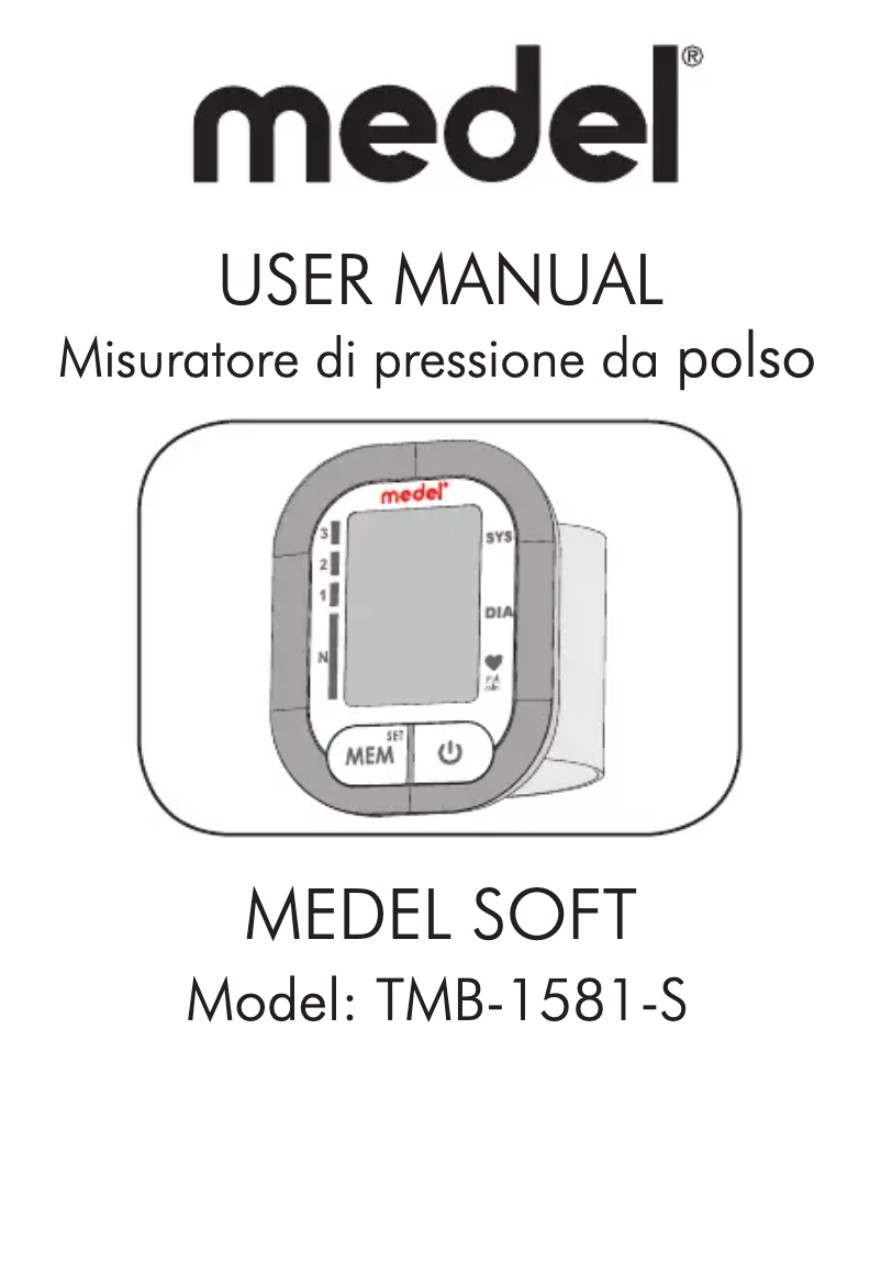 Página 1 del manual Manual de usuario Medel Soft TMB-1581-S